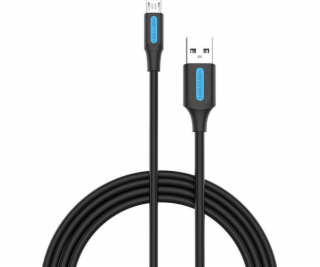 Cable USB 2.0 A to Micro USB Vention COLBD 3A 0,5m čierna