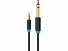 Audio Cable TRS 3.5mm to 6.35mm Vention BABBJ 5m, Black