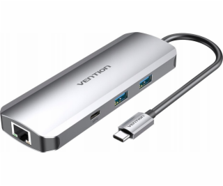 USB-C Docking Station na HDMI, USB-C, 2x USB3.0, RJ45, SD...