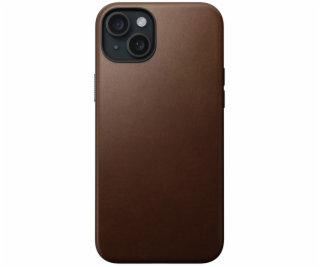 Nomad Modern Leather Case iPhone 15 Plus Brown