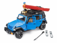 bratr Jeep Wrangler Rubicon Unlimited s kajakem a figurkou, model vozidla