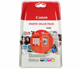 Canon CLI-571XL Photo Value Pack C/M/Y/BK PP-201 10x15 cm...