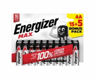 Energizer MAX - Tužka AA/15+5 zdarma