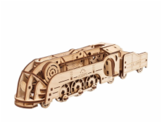 Ugears 3D dřevěné mechanické puzzle MINI Lokomotiva