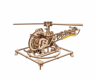 Ugears 3D Dřevěné mechanické puzzle MINI Helicopter