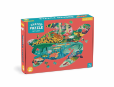 Mudpuppy Puzzle Mokřady ve tvaru želvy 300 dílků