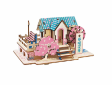 Woodcraft Dřevěné 3D puzzle Jarní dům