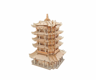 Woodcraft Dřevěné 3D puzzle Yellow Crane Tower