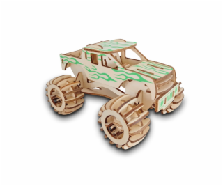 Woodcraft Dřevěné 3D puzzle Monster truck