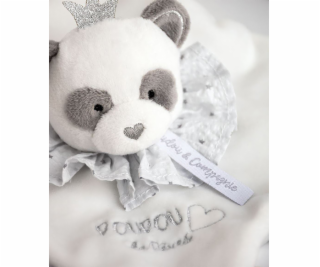 Doudou Dárková sada - plyšový muchláček panda 20 cm