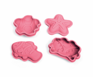 Bigjigs Toys Silikonové formičky růžové Coral