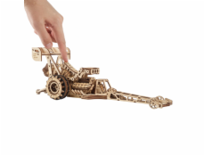 Ugears 3D dřevěné mechanické puzzle Závodní auto (dragster)