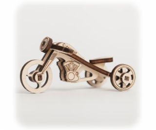 CuteWood Dřevěné 3D puzzle Motocykl