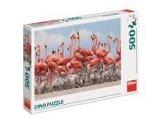 Dino Puzzle Plameňáci 500 dílků