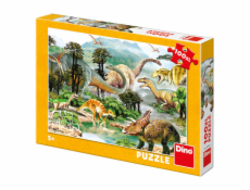 Dino Puzzle Život Dinosaurů 100 dílků