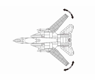 Sluban Model Bricks M38-B0755 Stíhací letoun F-14 Tomcat