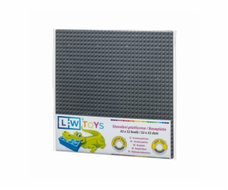 L-W Toys Základová deska 32x32 tmavě šedá