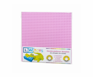 L-W Toys Základová deska 32x32 růžová