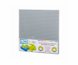 L-W Toys Základová deska 32x32 světle šedá