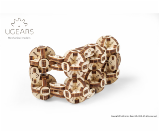 Ugears 3D dřevěné mechanické puzzle Kostka Flexi