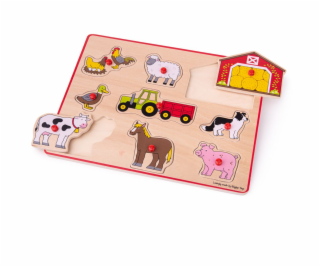 Bigjigs Toys Vkládací puzzle Farmářský statek