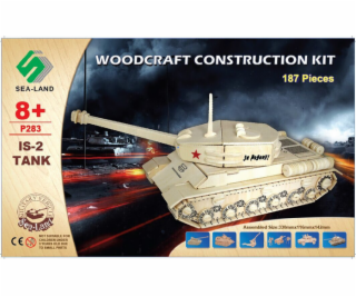 Woodcraft Dřevěné 3D puzzle tank IS 2