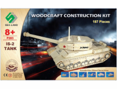 Woodcraft Dřevěné 3D puzzle tank IS 2