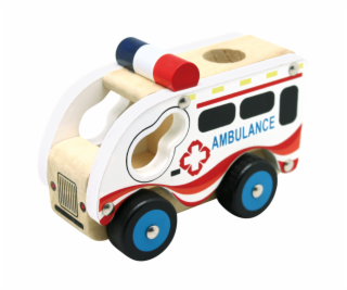 Bino Dřevěné auto ambulance