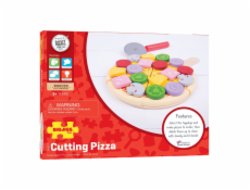 Bigjigs Toys Dřevěná krájecí pizza