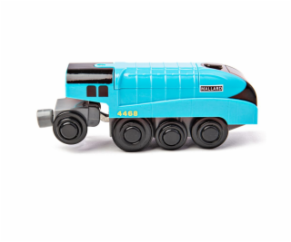 Bigjigs Rail Elektrická lokomotiva Mallard modrá