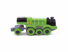 Bigjigs Rail Elektrická lokomotiva Flying Scotsman zelená