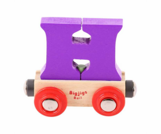 Bigjigs Rail Vagónek dřevěné vláčkodráhy - Písmeno H