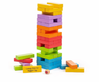 Bigjigs Toys Barevná Jenga