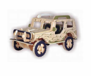 Woodcraft Dřevěné 3D puzzle Jeep