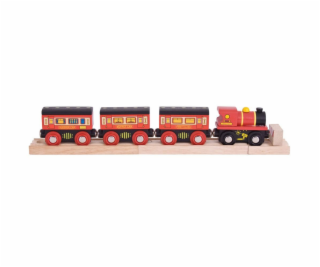 Bigjigs Rail Dálkový vlak + 3 koleje