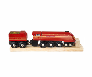 Bigjigs Rail replika lokomotivy Duchess of Hamilton + 3 k...