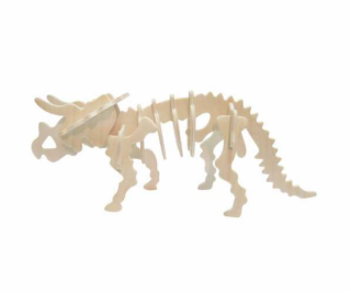 Woodcraft Dřevěné 3D puzzle Triceratops velký