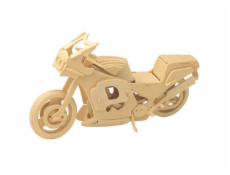 Woodcraft Dřevěné 3D puzzle Motorka závodní