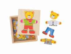 Bigjigs Toys Oblékací puzzle Pan medvěd