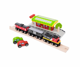 Bigjigs Rail CN nákladní vlak + koleje