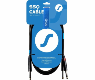 SSQ JSJM2 SS-1453 Kabel Jack Stereo - 2x Jack Mono 2 m Černá