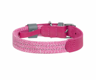 Classic Dog collar with QR kód Waudog size M pink