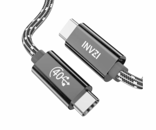 Cable USB-C/USB4.0, INVZI, INVUSB4, Gen3, 240W, 40Gbps, 2...