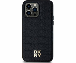 DKNY PU Leather Repeat Pattern Stack Logo Magsafe Zadní K...