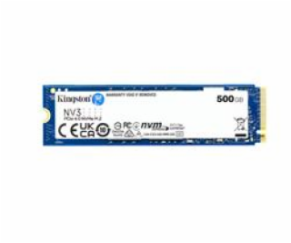 KINGSTON NV3 SSD 500GB / NVMe M.2 PCIe Gen4 / Interní / M...