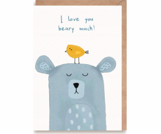 Cardie Walentynka I love you bear moc, eko listová kabelk...