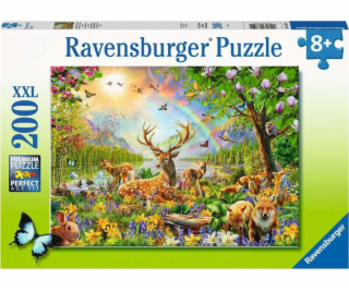 Kinderpuzzle Anmutige Hirschfamilie