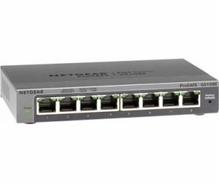 NETGEAR 8PT GIGABIT PLUS SWITCH, GS108e