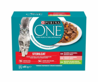 PURINA One Sterilcat mix příchutí - mokré krmivo pro kočk...