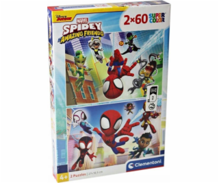 Puzzle 2x60 Spidey a jeho úžasní přátelé